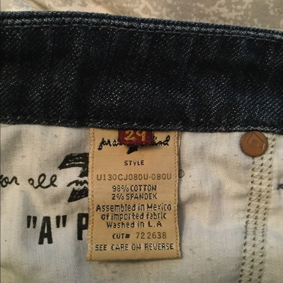 EUC 7 for all mankind size 29 boot cut - Picture 2 of 4